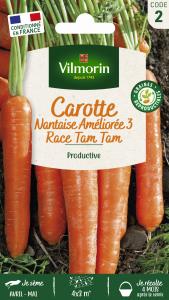 Carotte Nantaise Améliorée 3 race Tam Tam